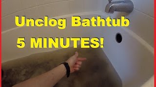 How To Easily Unclog Bathtub Shower Drain in 5 minutes Jonny DIY