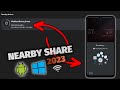How to nearby share to transfer files between pc and android wirelessly 2023