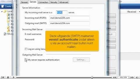 Een email account instellen in Windows (vista) mail