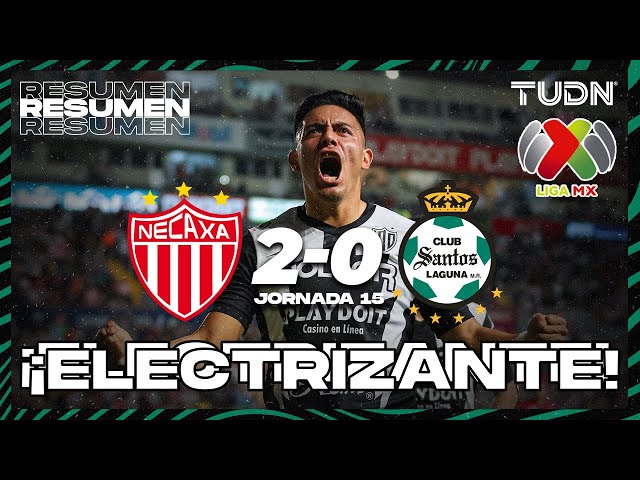 Resumen y goles | Necaxa 2-0 Santos | CL2024 - Liga Mx J15 | TUDN class=