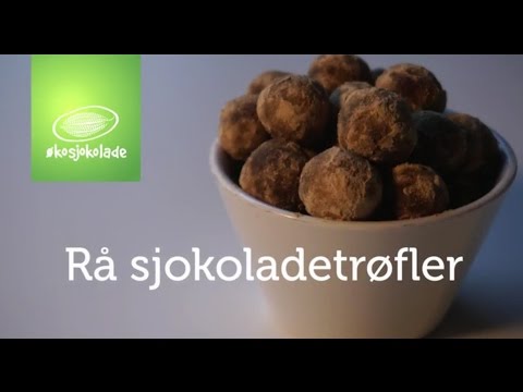 Oppskrift på rå sjokoladetrøfler