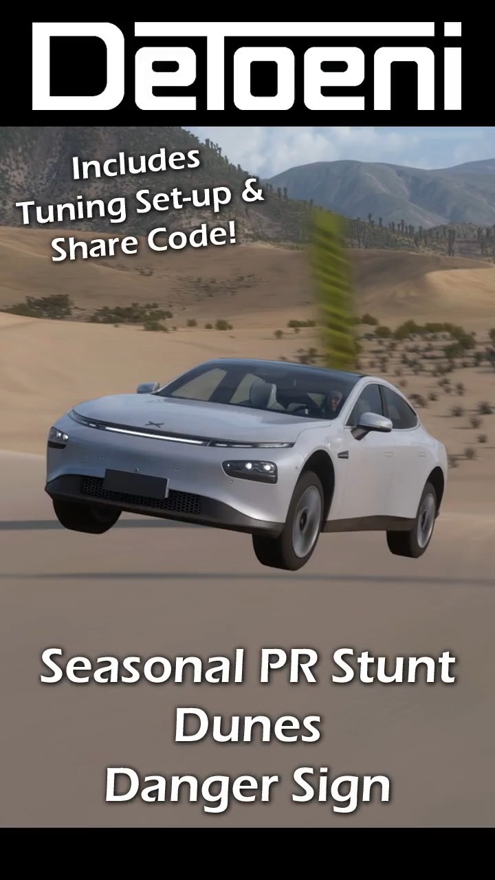 Dunes Danger Sign Guide For Xpeng Cars FH5 #forza5 #forzahorizon5