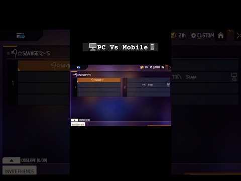 1Vs1 Pc Vs Mobile 🥶 #freefire #1vs1 #gaming