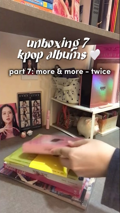 unbox 7 albums with me! pt 7: more & more - twice ❤️‍🩹 gonna miss this series sm 😭 #fyp #pcs #upwm