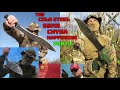THE 65Mn CHYNA COLD STEEL HAPPENING PART 2 - BLACK BEAR BOWIE - MAGNUM KUKRI -ROYAL KUKRI CHINA MADE