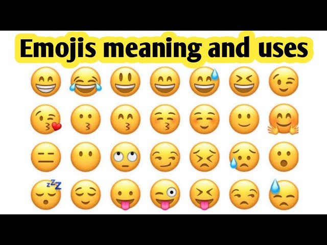 emojis name and their meaning || WhatsApp emoji meaning ||  all emojis with meaning class=