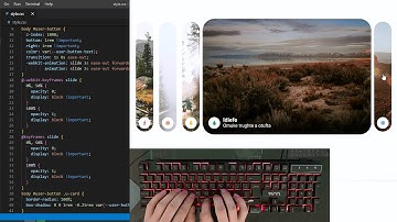 ASMR Programming - Expanding Flex Cards with Html CSS and Javascript - No Talking
