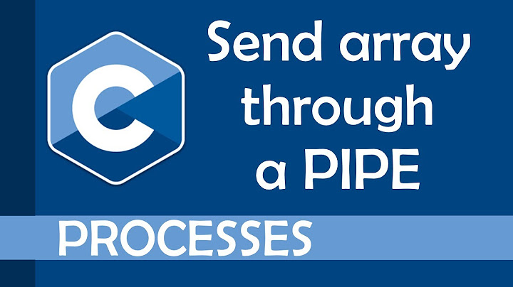 How to send an array through a pipe