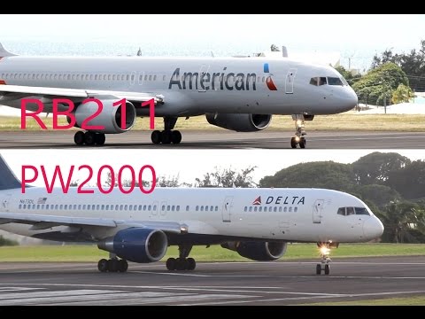 rb211-vs-pw2000...757-200-epic-showdown-@-st-kitts-r.l.b-int'l-airport