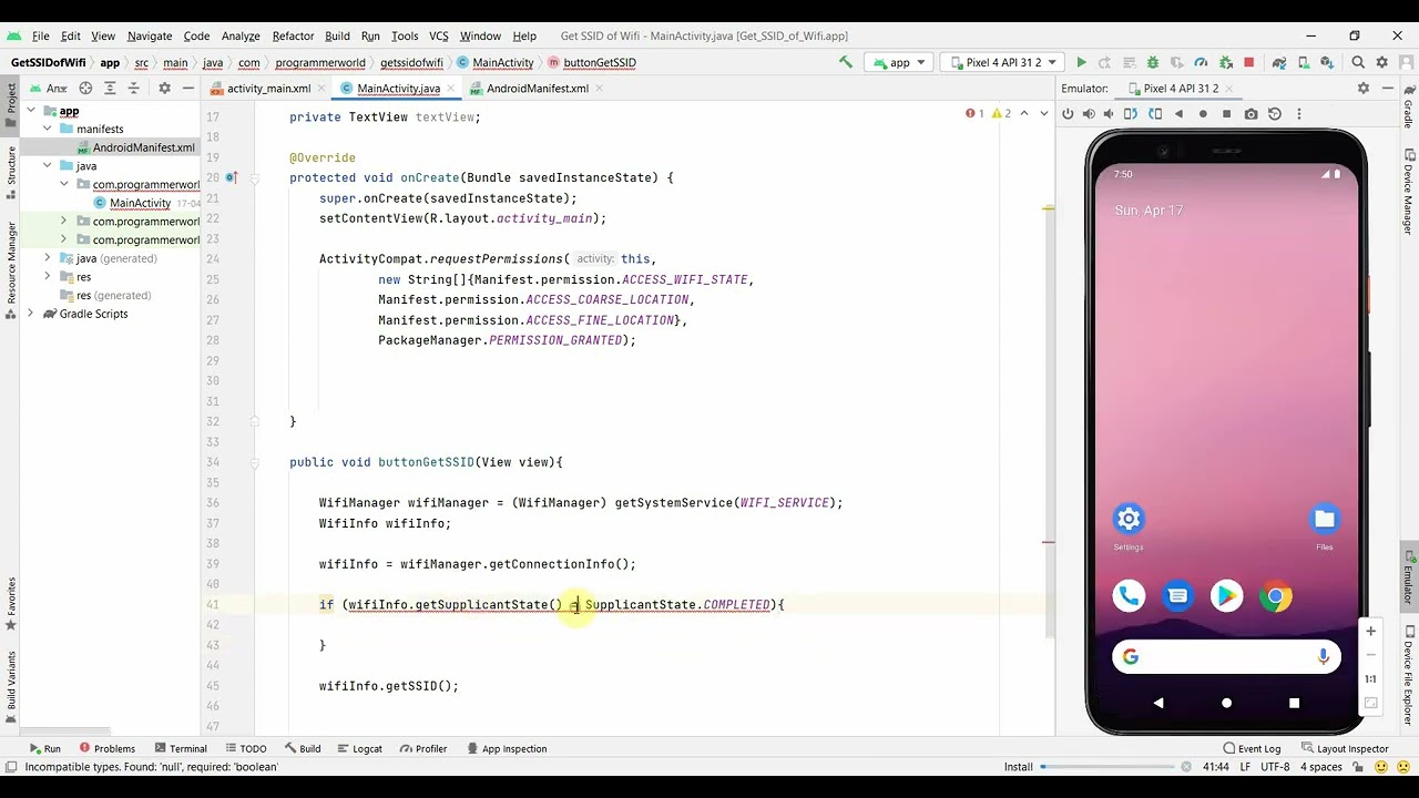 How to get SSID of the Wifi using getConnectionInfo API in your Android App? - SDK 29 (Android 10) - YouTube How To Get Ssid Of The Wifi Using Getconnectioninfo Api In Your Android App? - Sdk 29 (Android 10) - Youtube