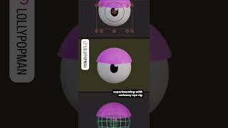Claynoz style cartoony eye rig for Lollypopman - Work in progress.