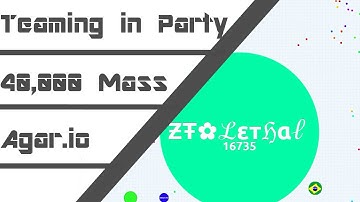 AGAR.IO - Taking Over a Party Server - 40,000 Mass