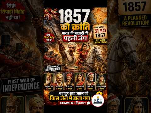 Understand 1857 Revolt (क्रांति) in movie style in 2 minutes #gkrevolution #gk #history #sscgk