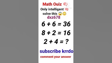 #comment #answer #ytshorts #shorts #trending #maths #mathexam #iqtest #youtube #mathtest #subscribe