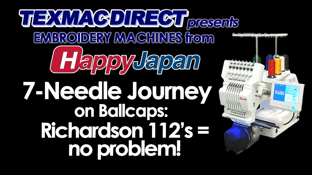 ハッピーJapan Texmac's HCH-701P Embroidery Machine