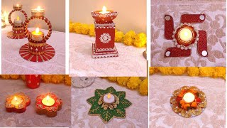 6 Diya Stand Making At Home | Diwali Decoration Ideas | Diwali Craft Ideas| #Diwali#vibhascraftzone