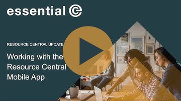 Working with the Resource Central mobile app