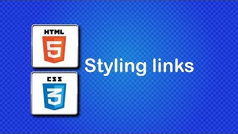 HTML5 and CSS3 Beginner Tutorial 25 - Styling links