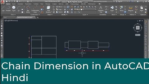 Chain Dimension Command in Autocad | Autocad For Beginners |