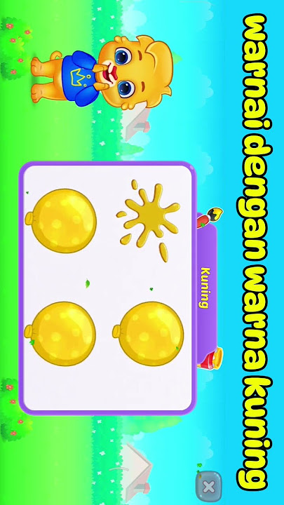 mewarnai dengan warna kuning atau yellow #mewarnai #mengenalwarna #belajar #shortvideo #animation
