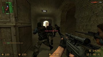 Counter Strike Source Dust 1 Bots #48 Only Sniper Rifles