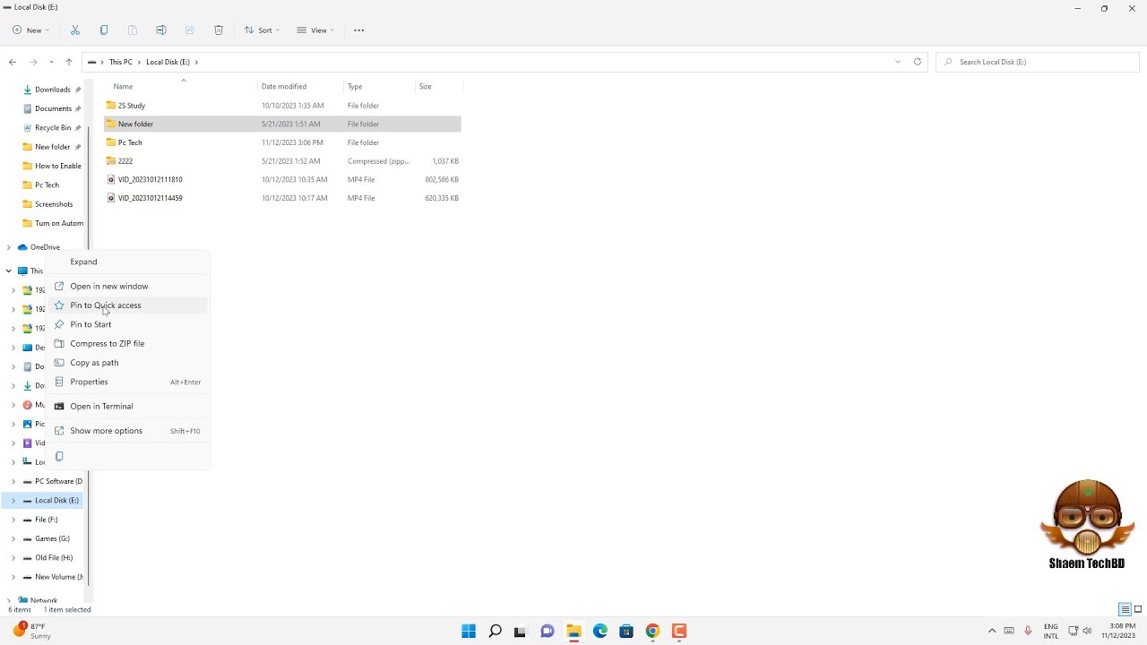 Add Folders to Quick Access in Windows 11 - YouTube