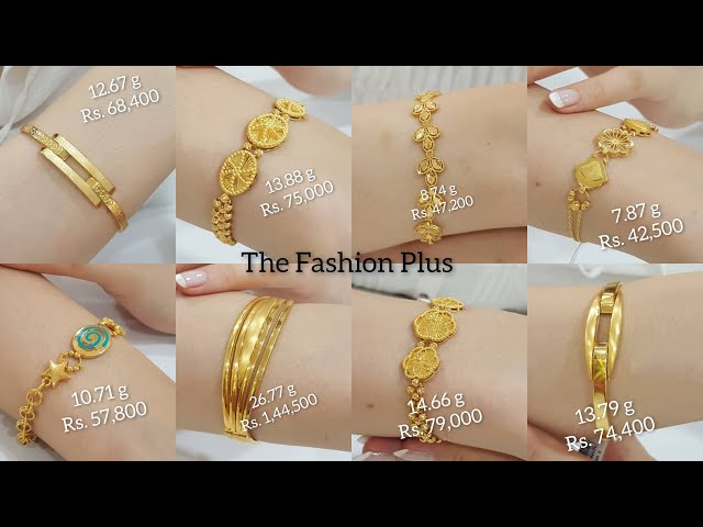 Latest women Gold Bracelet Designs with weight and Price 2022| #Indhus  Jewellery collection - YouTube