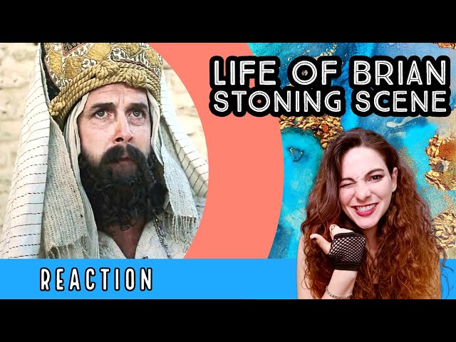 American Reacts - LIFE OF BRIAN - Stoning Scene class=
