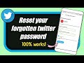 2 ways to reset forgotten Twitter password