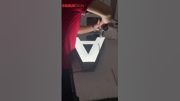 Assembly process of custom backlit signs metal outdoor