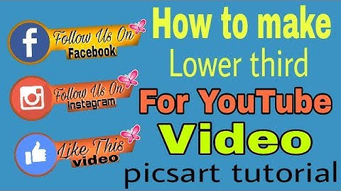 How To Make An Animated Lower thirds On Android /Picsart tutorial/Tech Monday