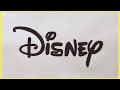 How to draw DISNEY Logo ✏️