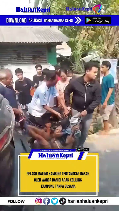 #viralshort #viral maling kambing diarak telanjang keliling kampung