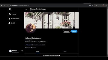 Twitter Clone using MERN Stack and Tailwind CSS