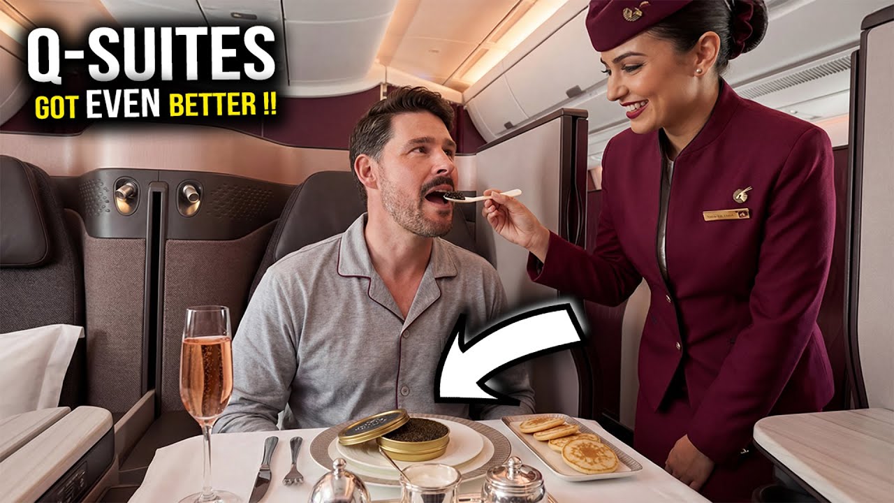Qatar Airways A350 Qsuite Review: First Class Service in Business ...