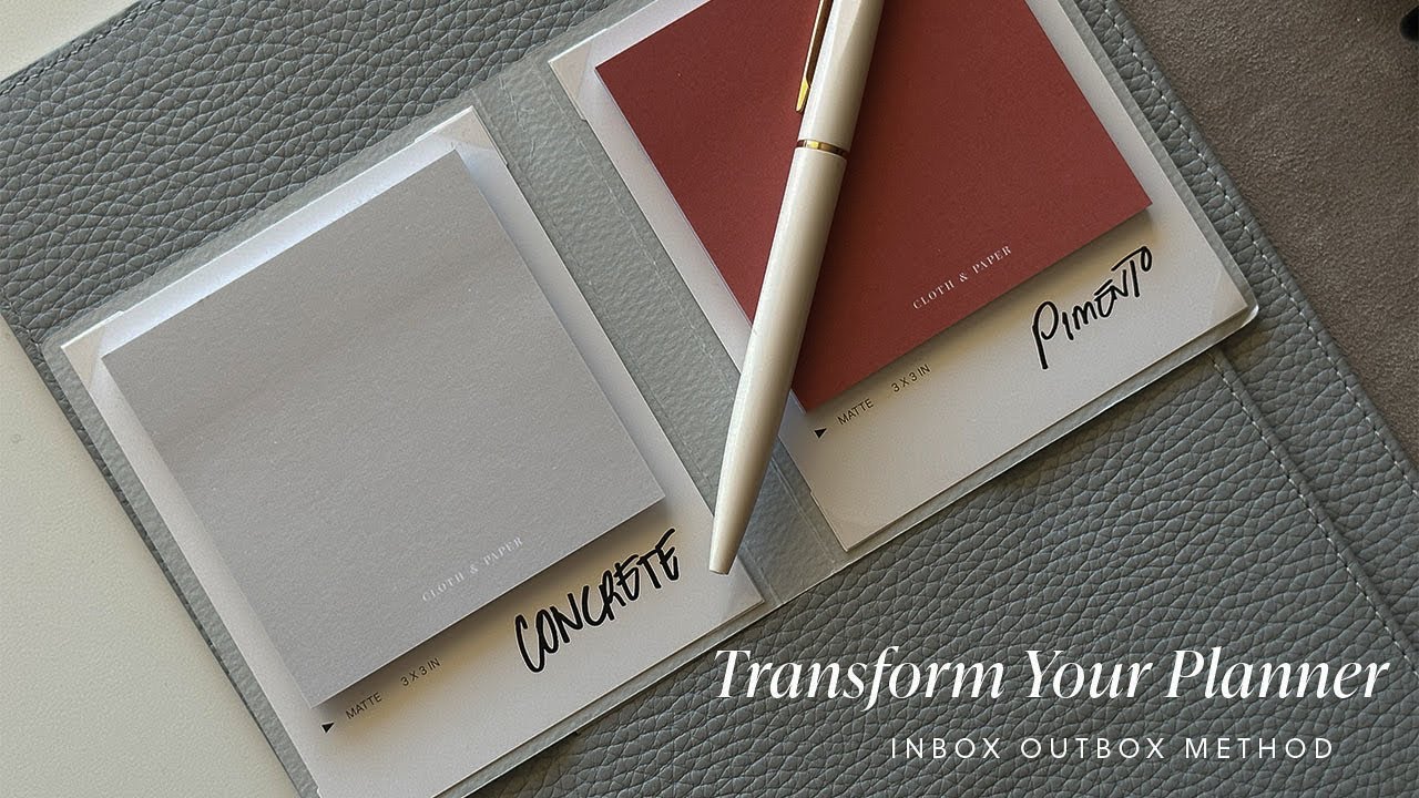 How to Get Organized with the Inbox Outbox Method | Cloth & Paper - YouTube