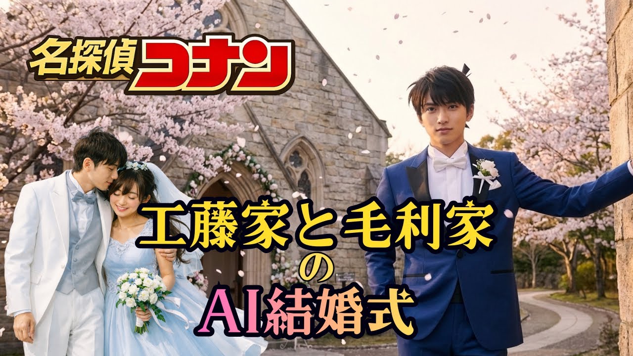 【名探偵コナン】工藤新一と毛利蘭のAI結婚式を開催してみた！