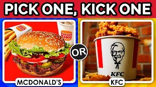 Pick One Kick One  Fast Food Edition 🍟🍔🍕 | Quiz Master