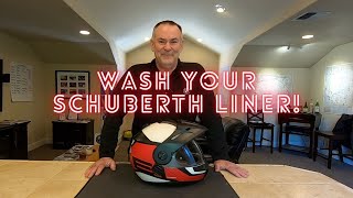 Wash liner in Schuberth helmet