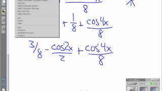 Precalculus Trigonometry Power Reducing Examples.wmv