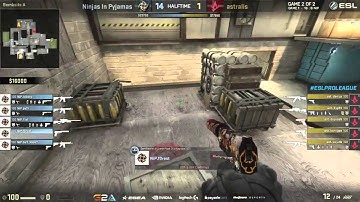 CS:GO f0rest vs Astralis - EPL 1v3 Clutch de_cache