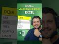 Como Criar Lista Suspensa no Excel (Validação de Dados) - How to Create a Drop-Down List in Excel
