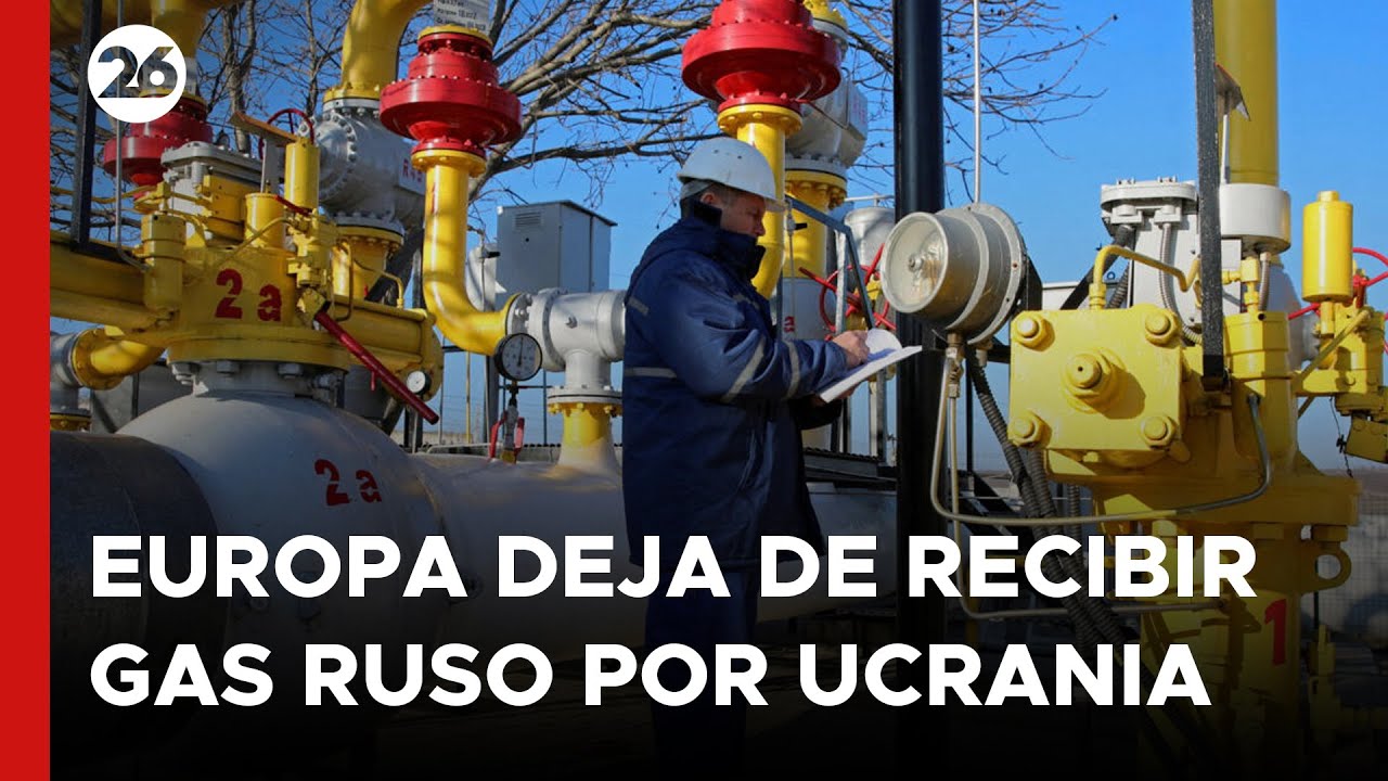 Europa deja de recibir gas ruso por la ruta ucraniana - YouTube