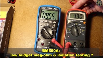 BM500A: low budget meg-ohm & isolation testing ?
