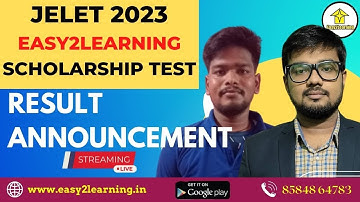 Easy2Learning Scholarship Test Result Announcement for Jelet 2023 Preparation Batch | By E2L