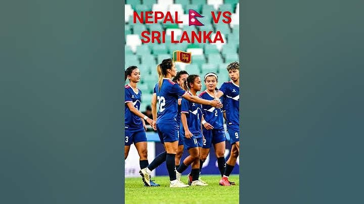 Nepal w vs Sri Lanka w Asian women football match