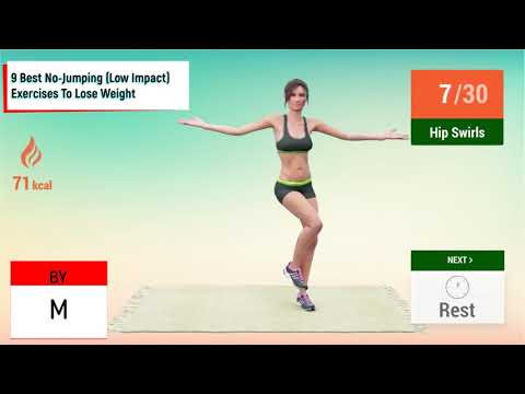 9 Best No Jumping Low Impact Exercises To Lose Weight/9 საუკეთესო ვარჯიში ხტომების გარეშე დაბალი ზ