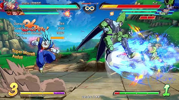 DBFZ Vegito Mid-Screen 0 Bar Start To Corner T-Bag Re-Jump T.O.D Combo
