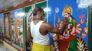 Temple Painting & Art Work | Chatrapatti Jeyamariamman Temple | Mahesh Artist |