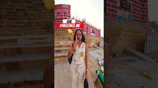 10 seconds parkour challenge in Varanasi 🤯 #funny #funchallenge #comedy #fun #parkour